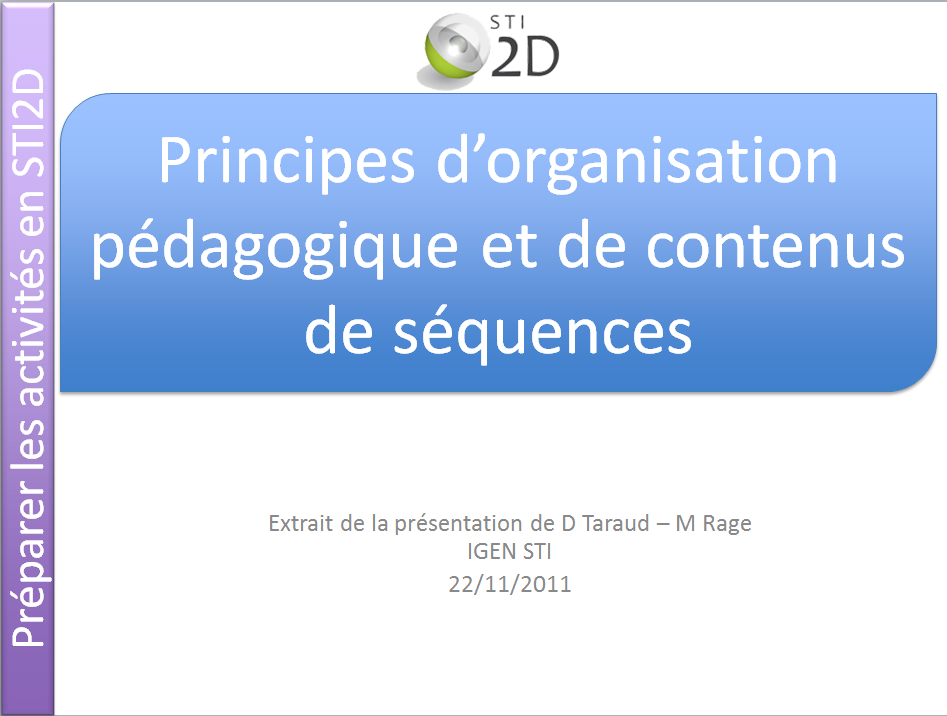 Organisation pédagogique en STI2D
